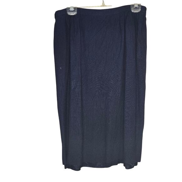 Bretton Place Navy Blue Pencil Skirt Size 16 0230 - Picture 3 of 8